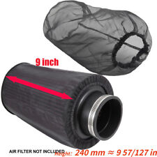 1universal Cold Air Intake Filter Protec Sock Cover Dustproof Filter Wrap 9inch