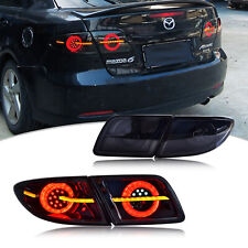 Led Smoked Tail Lights For Mazda 6 2003-2008 Start-up Animation Rear Lamps