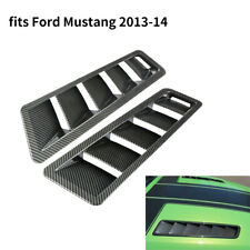 For 2013-2014 Ford Mustang Engine Hood Cover Vent Carbon Fiber Look Not For Gt