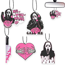Car Air Fresheners Pink Ghost Cute Car Interior Accessories Hanging Scents Anime
