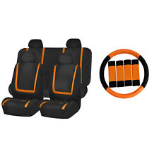 Universal Seat Covers For Car Truck Suv Van W Steering Wheel Cover Belt Pads