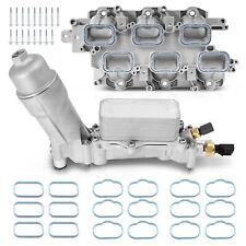 Full Aluminum Intake Manifold With Oil Filter Housing For 11-16 Jeep Dodge Ram