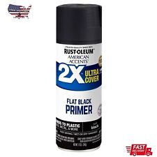 American Accents 2x Ultra Cover Flat Black Spray Paintprimer 12 Oz