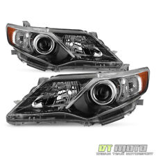 For 2012-2014 Toyota Camry Se Style Projector Blk Headlights Lamps Leftright