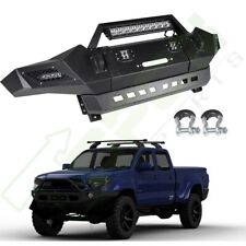 New Front Bumper With Winch Plate 5x Led Lights 2x D-rings For 2005-2015 Tacoma