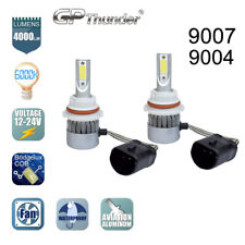 2x 9007 9004 Hb5 Cree Cob Led Headlight Kit Hilo Power Bulbs 6000k Hid