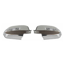 Side Mirror Cover Caps Fits Chevrolet Lacetti 2004-2013 Chrome Silver 2 Pcs