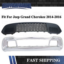 For Jeep Grand Cherokee 2014-2016 Chrome Lower Grille Grill Bezel Tow Insert