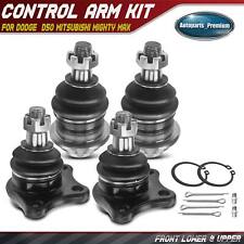 4x Front Lower Upper Ball Joint For Dodged50 Mitsubishi Mighty Max 1983-1996
