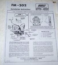 Hurst Instructions To Put Ford 312-292-272-256-239 Motors In Other - Chassis--