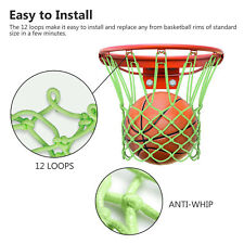 Usa Neon Glow Green Heavy Duty Basketball Rim Hoop Basket Ball Net Shots Nylon