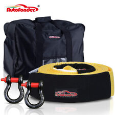 Heavy Duty Tow Strap 12t Recovery Kit-4wd Tow Strap34 Bow Shacklestorage Bag