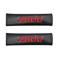 2pcs For Dodge Ram 2500 Accessory Red Embroidered Seat Belt Shoulder Pads Cover