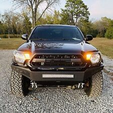 For Toyota Tacoma 2005-2015 Front Bumper Wled Light Bar Skid Plate D-rings