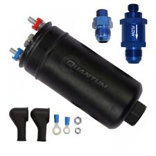 Qfs 380lph External Inline Fuel Pump With -6an Check Valve Fittings 50-1009 044