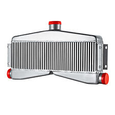 Universal 2.5 Inlet 3 Center Outlet Twin Turbo Intercooler 24x7x3.5