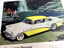 Buick Super Vintage 1956 Car Ad Magazine Print Gm General Motors Waterfall