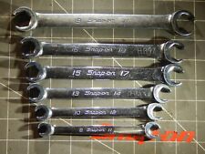 Snap On 6pc Metric Double End Flare Nut Wrench Set 9mm 21mm 6pt Rxfms606b