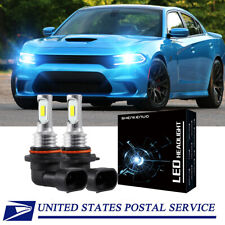 For Dodge Charger 2016-2021 -2pc 8000k Blue 9005 Led Headlight Bulbs Hilow Beam