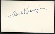St Louis Cardinals Fred Koenig D.93 Signed Autograph Vintage Mounted Cut N13