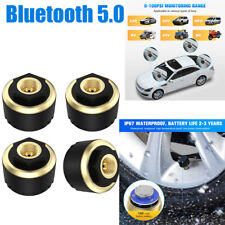 Car Tpms Bluetooth 5.0 Tire Pressure Monitoring System With 4 External Sensor