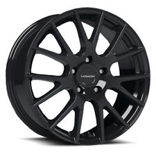 4 New 14x5.5 Vision 18 Hellion Gloss Black 4x100 Et38 Wheels Rims