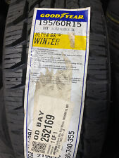 2 New 195 60 15 Goodyear Ultra Grip Winter Snow Tires
