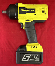 Snap-on 18v 12 Drive Monster Lithium Impact Wrench Ct9050hv W 5.0 Ah Battery