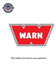 Warn Powersports Logo Vinyl Decal Sticker Car Bumper 4mil Bubble Free Us Made