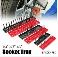 Metric Socket Tray Plastic Sleeve Holder Organizer Home Garage Storage Tool Rack