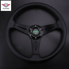 14 Universal Racing Steering Wheel Aluminum Drifting Deep Dish Black Us