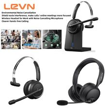 Levn Bluetooth Headset With Noise Canceling Microphone 65 Hours Woktime For Work