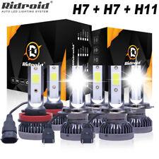 For Hyundai Sonata 2011 2012 2013 2014 Led Headlight Bulbs Fog Light Combo Kit