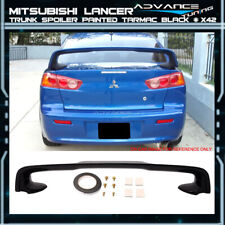 Fits 08-17 Mitsubishi Lancer Evo 10 Trunk Spoiler Oe Painted Tarmac Black X42