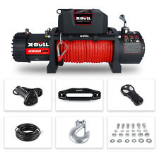 X-bull Electric Winch 10000lb Synthetic Rope 12v Trailer Towing Truck Off-road
