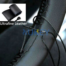 1538cm Car Hand Sewing Steering Wheel Cover Diy Genuine Ufl Leather Non Slip