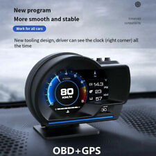 Smart Car Obd2 Gps Gauge Hud Head-up Display On-board Computer Speedometer Alarm