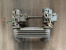 Original Thomas Dual Carburetor Intake For Model A Ford With Linkage