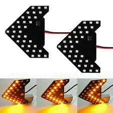2x Amber 33-smd Sequential Led Arrows For Car Side Mirror Turn Signal Lights Us