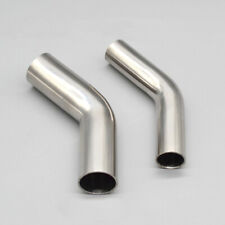 Diy Stainless Steel Elbow 45 Degree Bend 45 Pipe Exhaust Tube Polished 19-51mm