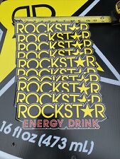 10 Authentic Rockstar Energy Drink Stickers Decal Sign Logos Bmx Motocross