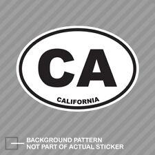 California State Oval Sticker Decal Vinyl Ca