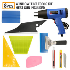 Heat Gunwindow Tint Tools 7 Pcs Kit Auto Film Tinting Scraper Installation