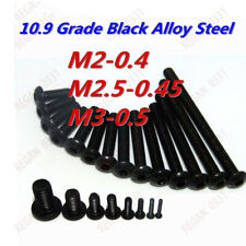 M2 M2.5 M3 Grade 10.9 Black Alloy Steel Allen Hex Socket Button Head Screw Bolt