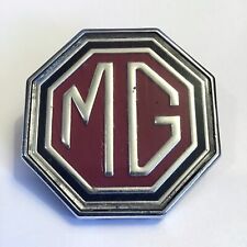 Vintage Mg Emblem Badge Metal Chrome Oem Bolt On Mgb Midget Part