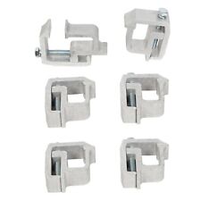 6 X Silver Truck Cap Topper Camper Shell Mounting Clamps Heavy Duty