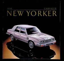 1986 Large Chrysler New Yorker Luxury Automobile Dealer Brochure  D1a