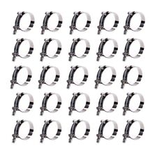 1.5 1 12 T-bolt Clamp Stainless Steel Turbo 44-51mm Silicone Hose Clamp 25pcs