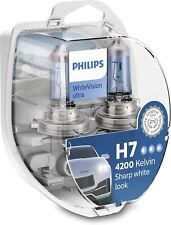 Philips Whitevision Ultra H7 Car Headlight Bulb 4200k Set Of 2 M27