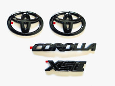 New Gloss Black Overlay Emblem Fit 2020-2023 Toyota Corolla Xse Pt948-02202-02